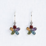 925 Silver Multi Colour Semi Precious Womens Earring