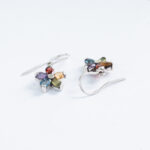 925 Silver Multi Colour Semi Precious Womens Earring - Image 2