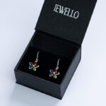 925 Silver Multi Colour Semi Precious Womens Earring - Image 5