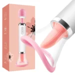 women vibrator and tongue licking two in one - Image 3