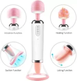 women vibrator and tongue licking two in one