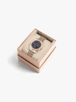 Portugal Parfois Brand Two Tone Watch With Stainless Steel Strap Bracelet - Image 3