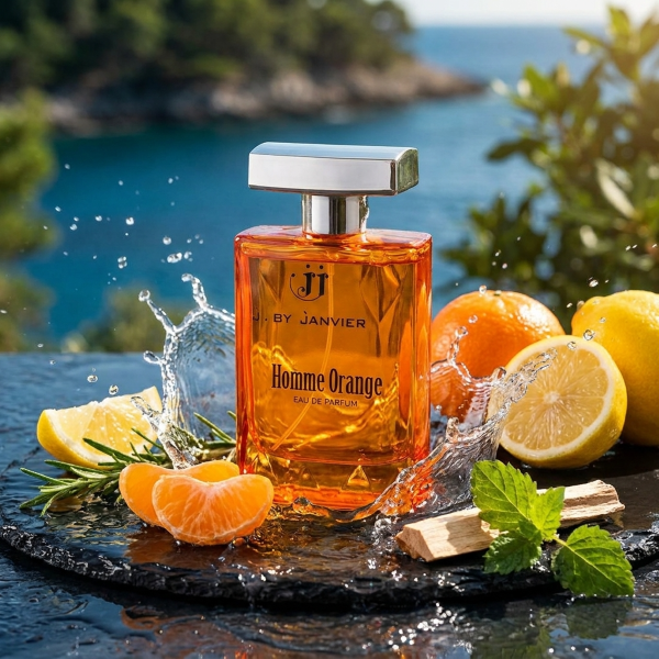 6a1a9fd6eaf02 Homme Orange French Perfume J. By Janvier Eau De Parfum For Men 100ml - Image 1