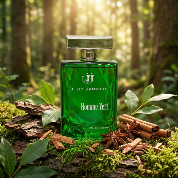 6a1aa0cd5d6cf Homme Vert French Perfume J. By Janvier Eau De Parfum For Men 100ml - Image 1