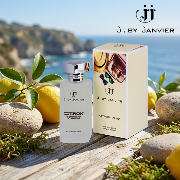 6a1aa566c88eb Citron Vert French Perfume J. By Janvier Eau De Parfum For Men 100ml - Image 1