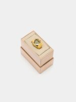 Portugal Parfois Brand Gold Plated Ring Watch With Stainless Steel Strap - Image 3