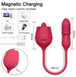 Rose Tongue Vibrator With Thrusting Vibrator Sex Toys - Image 4