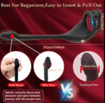 Vibrating Cock Ring Remote Control Anal Butt Plug - Image 3