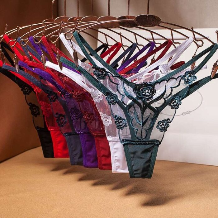 H08e45e85c3a34834923b72856758f0d2n Sexy Lace Thong G String embroider - Image 1