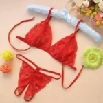 Lace Hollow string Lingerie 2 pcs - Image 2