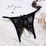Open Crotch Transparent Thong G-String Panties - Image 4