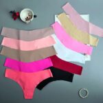 fancy ice-silk seamless women thong