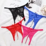 Open Crotch Transparent Thong G-String Panties