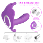 Panties Wearable Butterfly Dildo Vibrator - Image 2