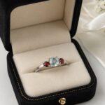 925 Silver Natural Light White Topaz Womens Ring