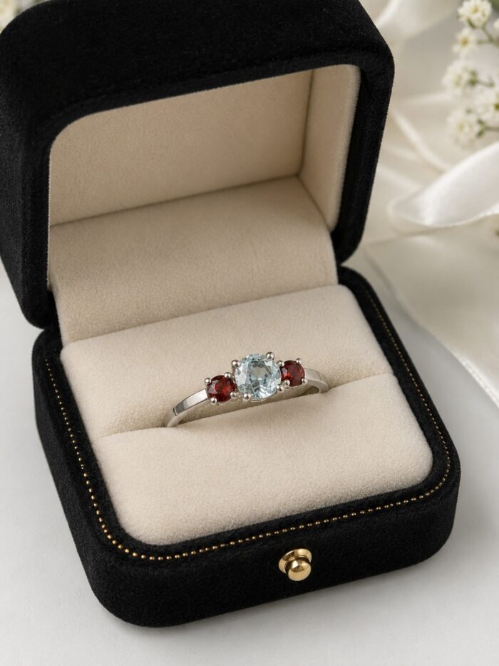 IMG-20260520-WA0056 925 Silver Natural Light White Topaz Womens Ring - Image 1