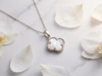 Natural Mother of Pearl Clover Pendant in 925 Sterling Silver - Image 6