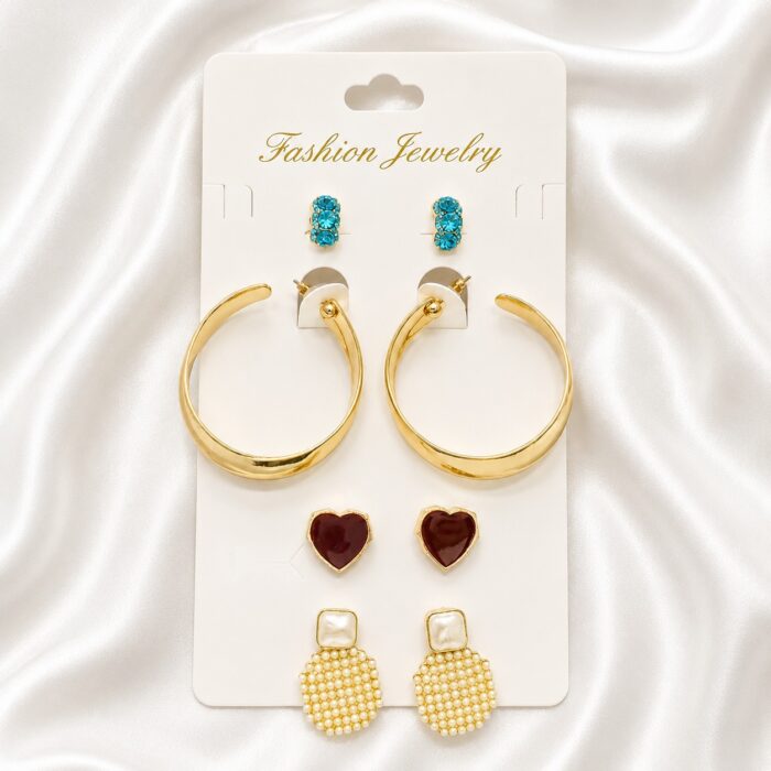 Bqueen Brand Fashion 4 Pcs Earring Set - Image 1