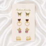 Bqueen Brand Fashion 4 Pcs Earring Set