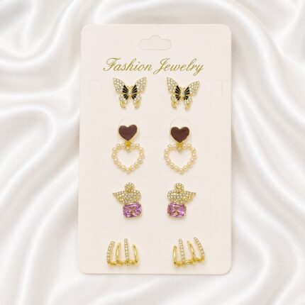 Bqueen Brand Fashion 4 Pcs Earring Set
