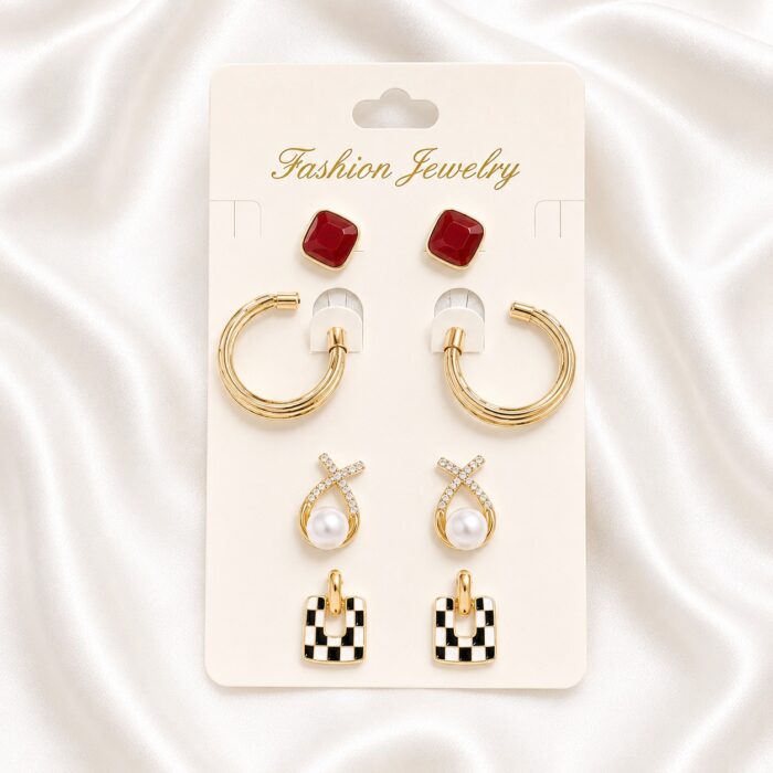 Bqueen Brand Fashion 4 Pcs Earring Set - Image 1