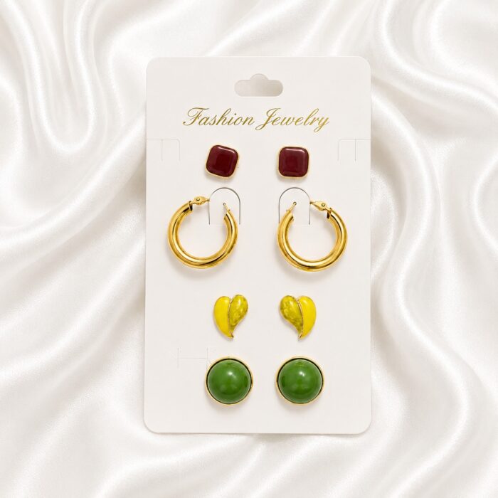 Bqueen Brand Fashion 4 Pcs Earring Set - Image 1