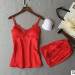 Sleepwear sexy Nightgown Suit 2 pcs