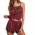 Women Lace Spaghetti Strap Lingerie Sleepwear set - Image 2