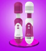 12 Function Mini Silicon AV Stick Wand Vibrator - Image 2