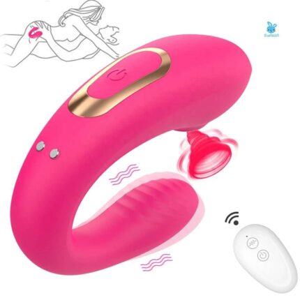 2 in 1 Female Wireless Rechargeable Clitoris sucking vib