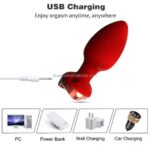 Anal Plugs Remote Control Flower Butt Plug Vibrators - Image 2