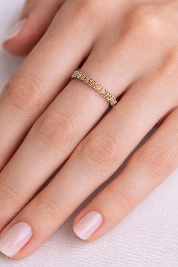 WhatsApp Image 2026-06-24 at 2.42.11 PM 925 Silver Yellow Sapphire Mounted Womens Luxury Ring - Image 1