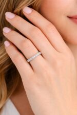 925 Silver Natural Quartz Mounted Womens Ring