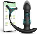 Prostate Massager Triple Penis Rings App Vibrators